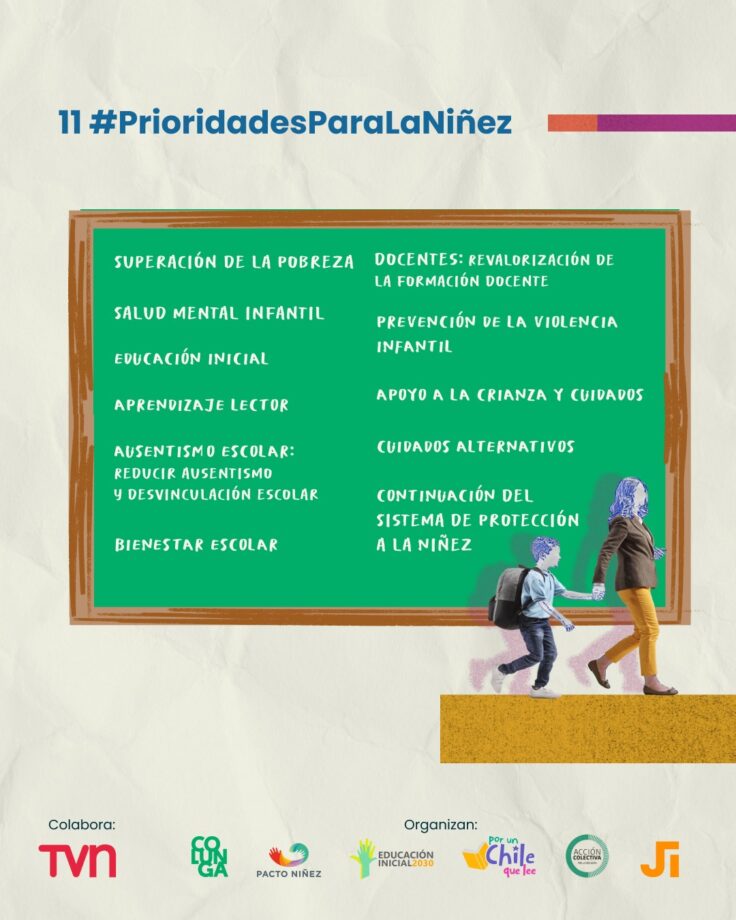 Once propuestas por la niñez: más de 280 organizaciones invitan a líderes y autoridades a asumir un compromiso país